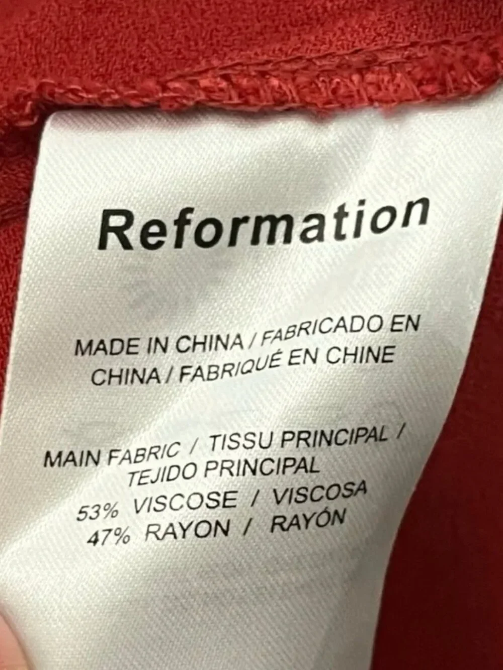 Reformation Margot Mini Skirt, Size 4